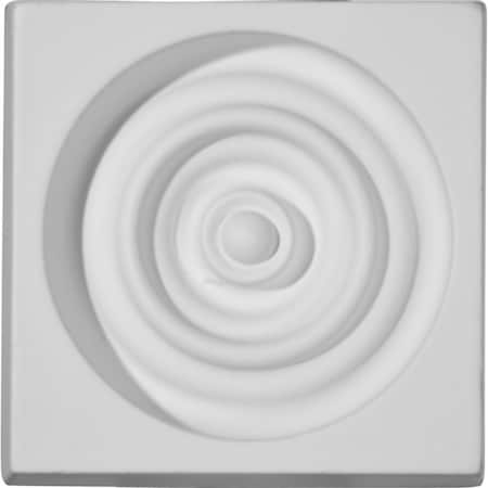 Ekena Millwork Plinth Block, Polyurethane, 3-1/4 in H, 3-1/4 in W PB03X03X01DE